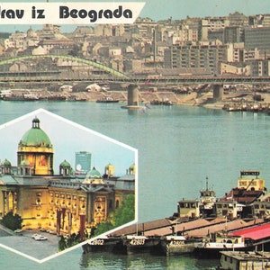 Pozdrav iz Beograda-1977 vintage briefkaart