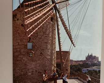 Palma De Mallorca - Jonquet Mill -Vintage Postcard