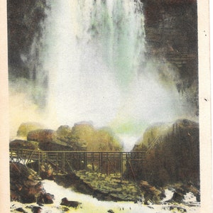 Bridal Veil Falls of Niagara Vintage Postcard image 1