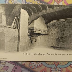 Chillon - Chambre du Duc de Savoie - Suisse - Carte postale vintage