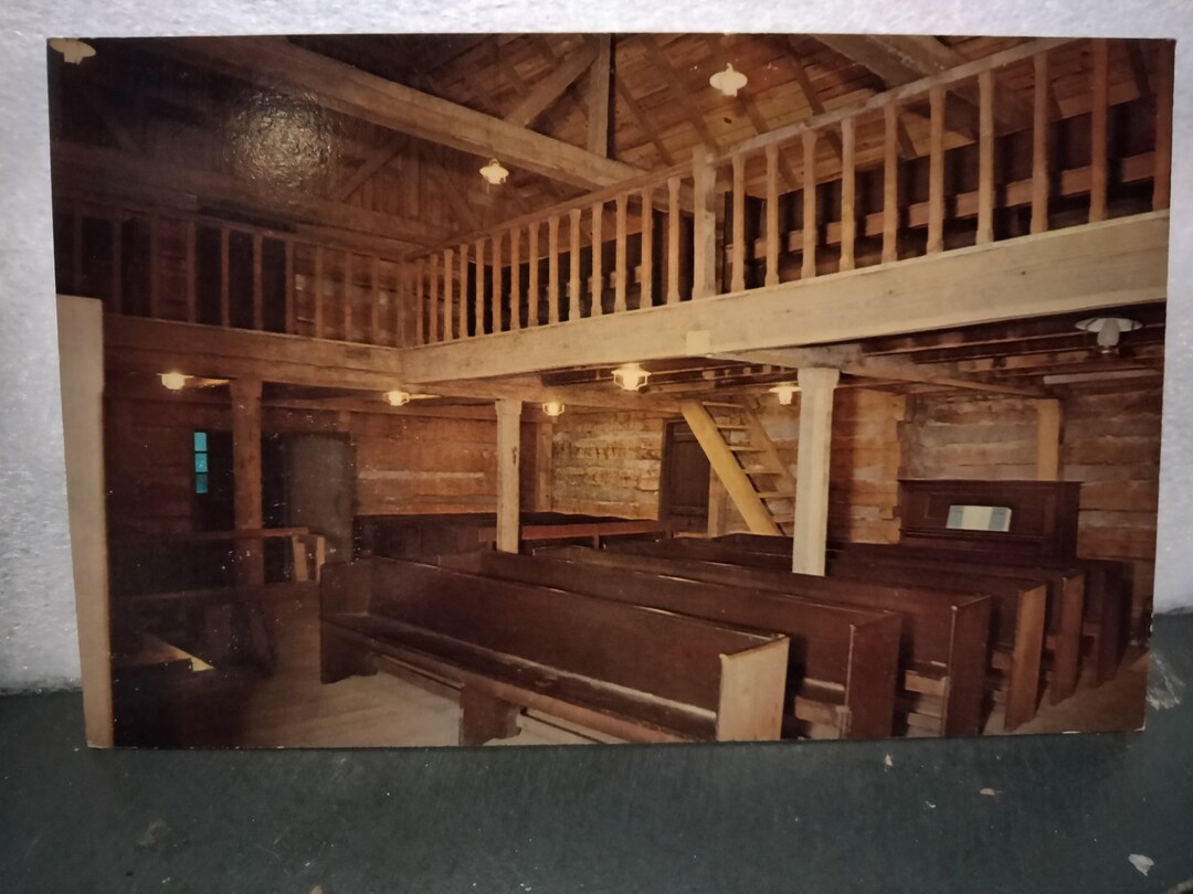 Inside View of Old Cane Ridge Meeting House - Cane Ridge Shrine - Paris ...