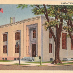 Ufficio postale - Moline, Illinois - Cartolina d'epoca