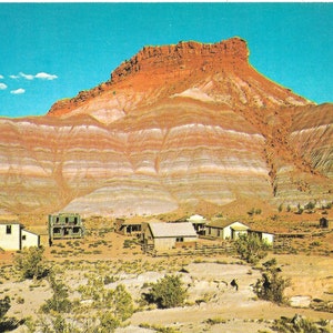 Paria Townsite - Hollywood de l'Utah - carte postale vintage