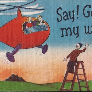 Say! Going my Way? - Vintage Postcard