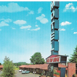 Cartão Postal Red Top Lodge Motel - Vancouver, Washington - Vintage