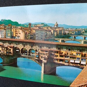 Firenze - Ponte Vecchio - Vintage Postcard