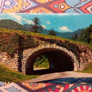 The Loop Underpass - Great Smoky Mountains Nationalpark - Vintage Postkarte