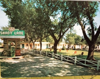 Shady Lane Motel - Kearney, Nebraska - Vintage Postcard