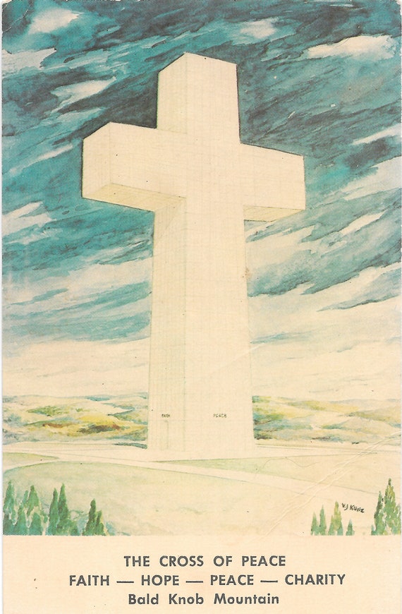 The Cross of Peace Bald Knob Mountain Makanda Illinois Etsy