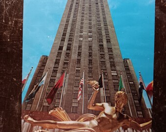 Edificio RCA - Nueva York, Nueva York - Postal Vintage
