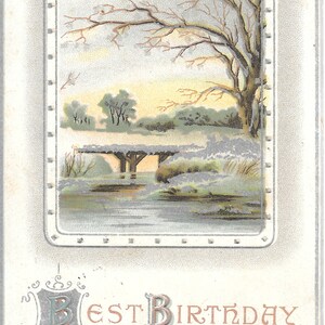 Beste Geburtstags-Wünsche - 1912 Vintage Postkarte