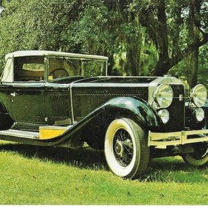 1928 Isotta Fraschini - carte postale vintage