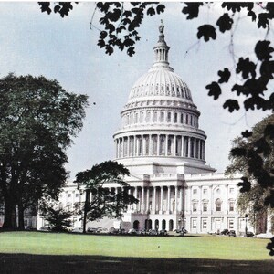 Vereinigte Staaten Capitol - Washington, DC - Vintage Postkarte