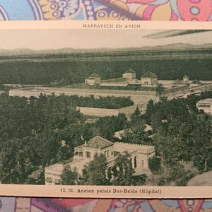 Marrakech en Avion - Adrien Palais Dar-Beida - Carte postale ancienne