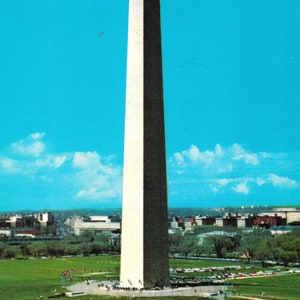 Il Monumento a Washington - Washington, DC - Cartolina d'epoca 1972