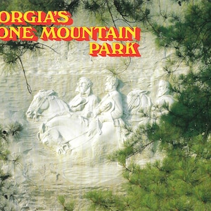 Georgia's Stone Mountain Park - Vintage Postkarte