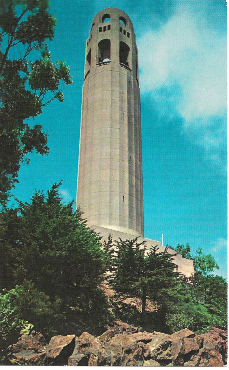 Vintage Postcard San Francisco Coit Tower California