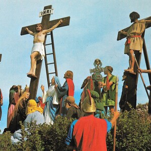 La Crucifixión - Black Hills Passion Play - Postal Vintage