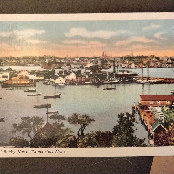 Portion of Rocky Neck - Gloucester, Massachusetts - Vintage Postcard