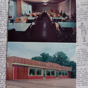 Russell's Restuarant - Griffin, Géorgie - Carte postale ancienne