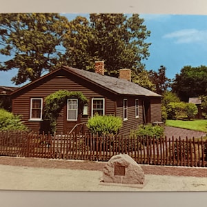 Luogo di nascita di Carl Sandburg - Galesburg, Illinois - cartolina vintage
