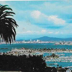Uitzicht op San Diego vanaf Point Loma - Californië - Vintage Postcard
