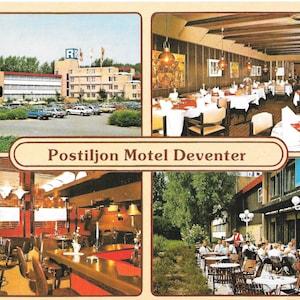 Postiljon Motel Deventer - Nederland - Vintage ansichtkaart