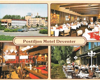 Postiljon Motel Deventer - Netherlands - Vintage Postcard