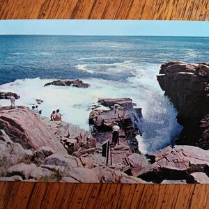 Thunder Hole - Acadia National Park - Mt. Desert Island, Maine - Carte postale ancienne