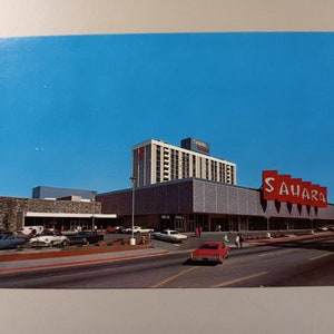Hôtel Saraha Tahoe - carte postale vintage