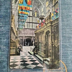 Cartão Postal Henry VII Gateway Chapel - Abadia de Westminster - Vintage
