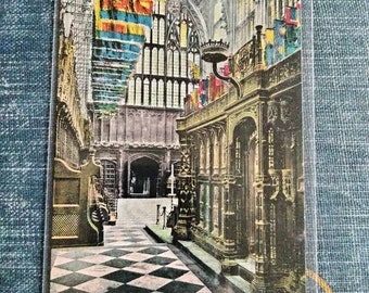 Henry VII Gateway Kapelle - Westminster Abtei - Vintage Postkarte