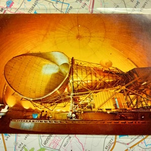 Riesen-Antenne an der Erdstation - Andover - Vintage Postkarte