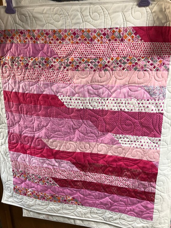 hot pink baby blanket