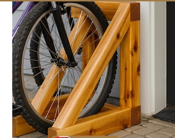 Bike & Scooter Rack PDF Plan | DIY Outdoor Storage Stand | Wood Bike Rack Blueprint | Digital Download