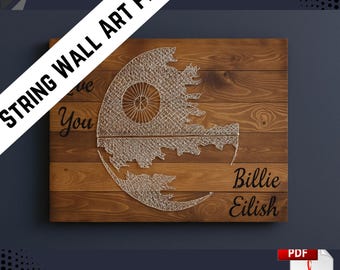 String Wall Art Plan PDF | DIY Wooden String Art | Wall Decor Woodworking Project | Modern Home Decor | Digital Download