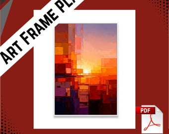 Art Frame Wooden Plan PDF | DIY Woodworking Frame Design | Easy Beginner Build | Printable Woodworking Plans Digital Download