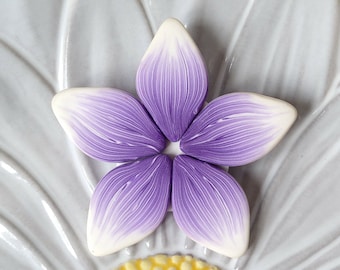 Clay brooch, Polymer clay brooch, Flower brooch, Flower pin, Lilac brooch, Sakura brooch, Christmas gift, Gift for her, Gifts for women