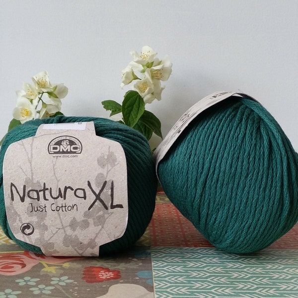 Dmc Natura XL. Wolle zum Stricken. Wattebausch. Mit zwei Nadeln gestrickt. DMC-Garn. Fäden zum Stricken. Geschenk für sie. Unsichtbarer Freund