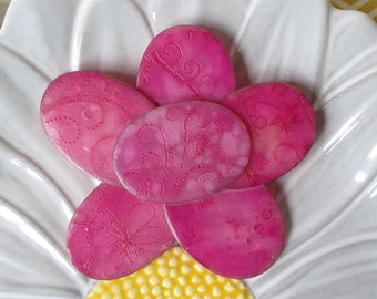 Clay brooch, Polymer clay brooch, Flower brooch, Flower pin, Pink brooch, Sakura brooch, Christmas gift, Gift for her, Gifts for women