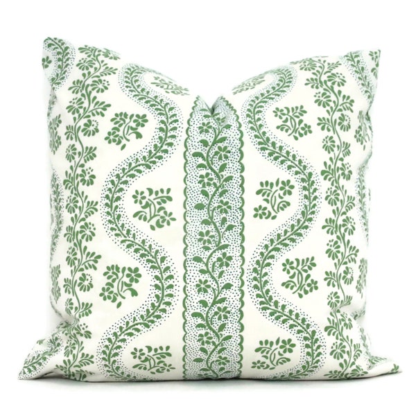 Decorative Pillow Cover Sister Parish Dolly in Green Pillow cover,  Toss Pillow, Accent Pillow, Throw Pillow, Green