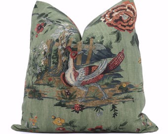 Thibaut Forest Lodge Pillow Cover in Green