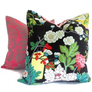 Ebony Schumacher Chiang Mai Dragon Pillow Covers 18x18, 20x20, 22x22 or lumbar pillow, Made to order pillow cover image 2