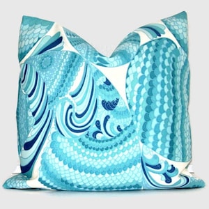 Trina Turk Pisces Indoor Outdoor Decorative Pillow Cover, Schumacher 18x18, 20x20, 22x22 or lumbar image 1