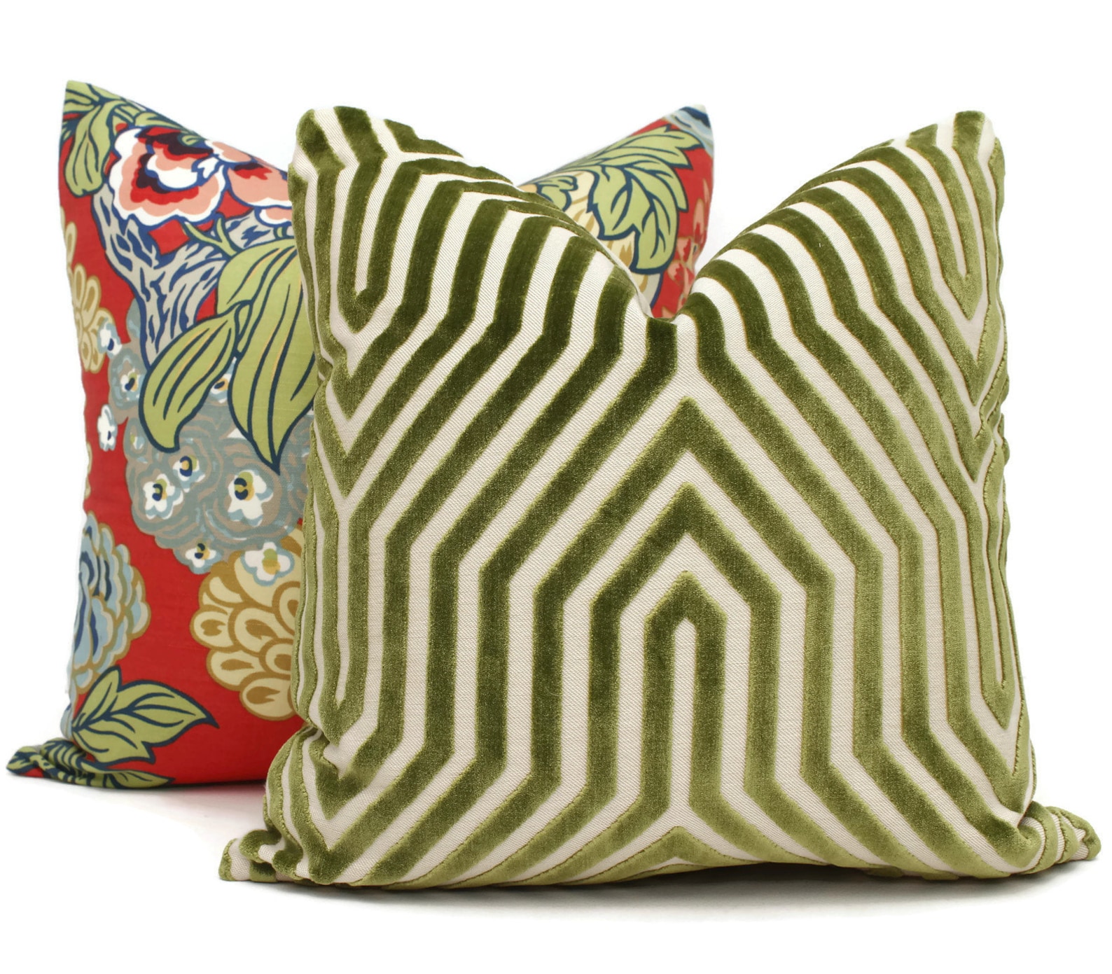 Thibaut Honshu Coral Green Chinoiserie Floral Decorative Etsy