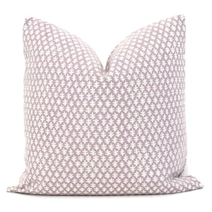 Sister Parish Parma Purple Burma Decorative Pillow Cover  18x18, 20x20, 22x22, Eurosham or lumbar, lilac lavender purple cushion throw cover