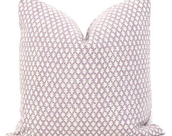 Sister Parish Parma Purple Burma Decorative Pillow Cover  18x18, 20x20, 22x22, Eurosham or lumbar, lilac lavender purple cushion throw cover