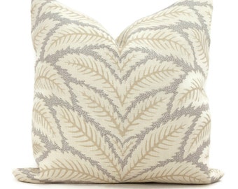 Birch Talavera Linen Pillow Cover by Brunschwig  & Fils  Decorative Pillow Cover 18x18, 20x20, 22x22 euro Lumbar pillow, Accent Pillow