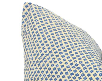 Decorative Pillow Cover Fermoie Royal Blue Marden Pillow cover,  Toss Pillow, Accent Pillow, Throw Pillow, Blue ivory, Cushion cover rmt