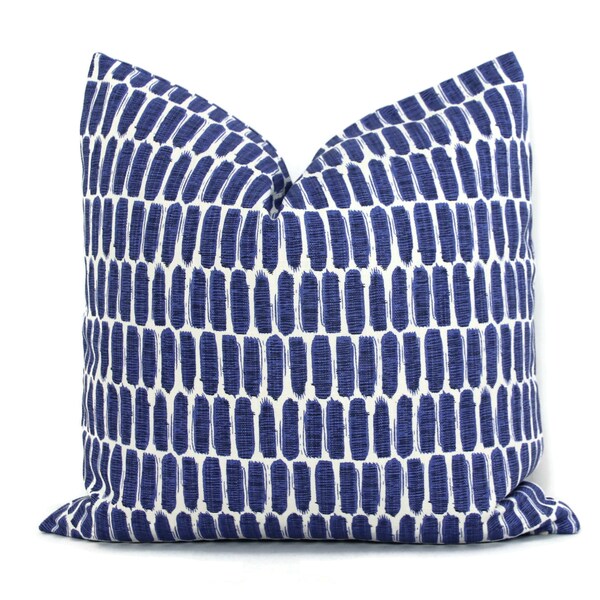 Cobalt Blue Holbein Print Decorative Pillow Cover, 18x18, 20x20, 22x22, 24x24, 26x26,  lumbar pillow  Lacefield Designs